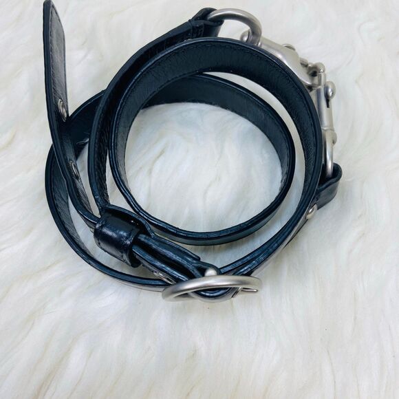 Black and Silver Coach Bag Strsp - Picture 1 of 3